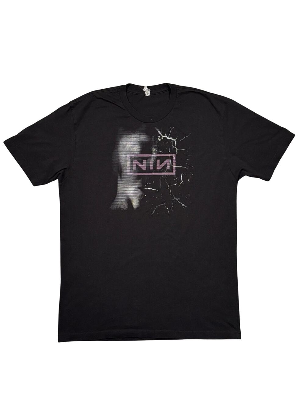 Nine Inch Nails NIN Tension Tour 2013 Black Graphic Tour Band T-Shirt Mens Large